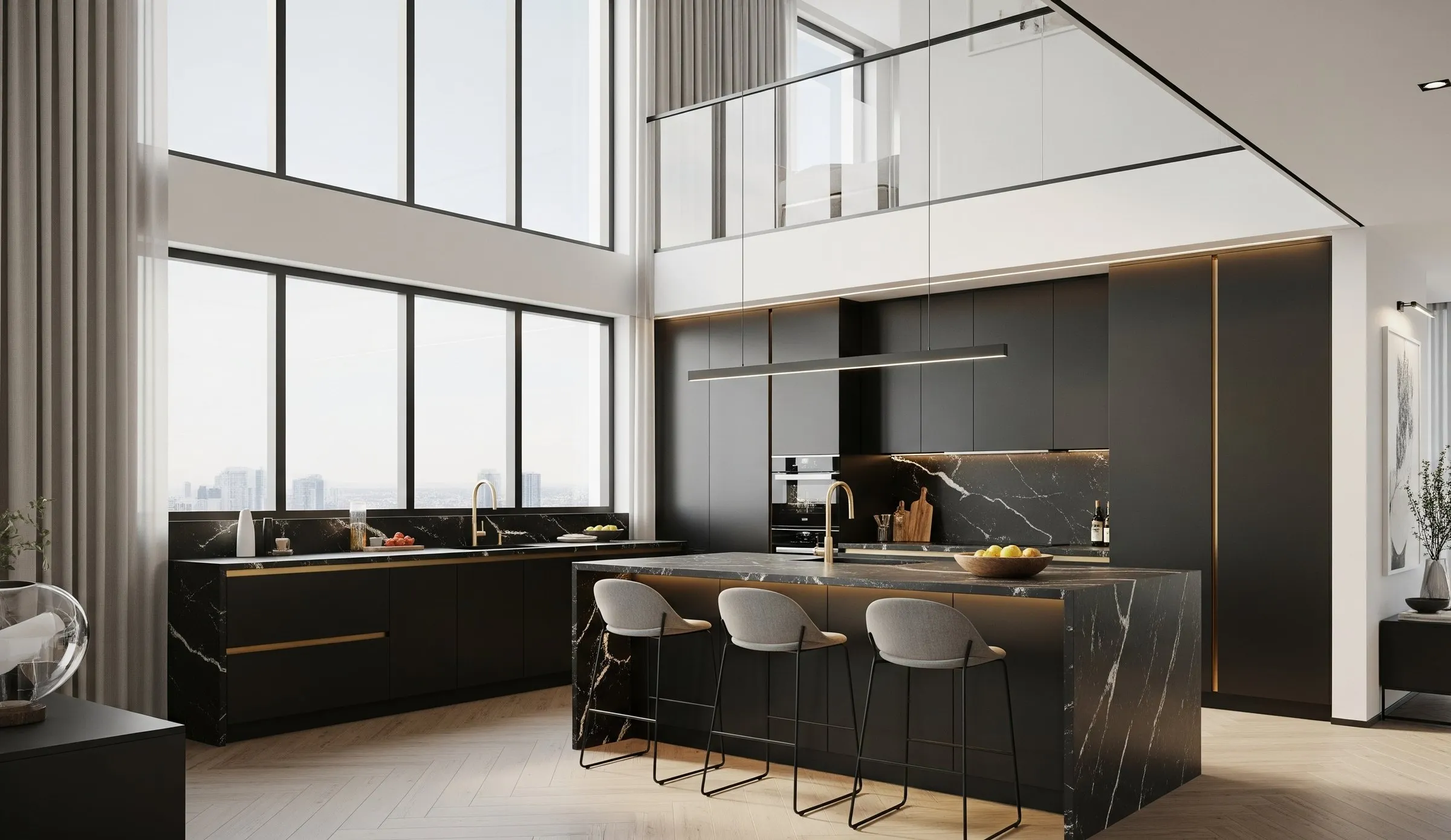 Luxury penthouse kitchen