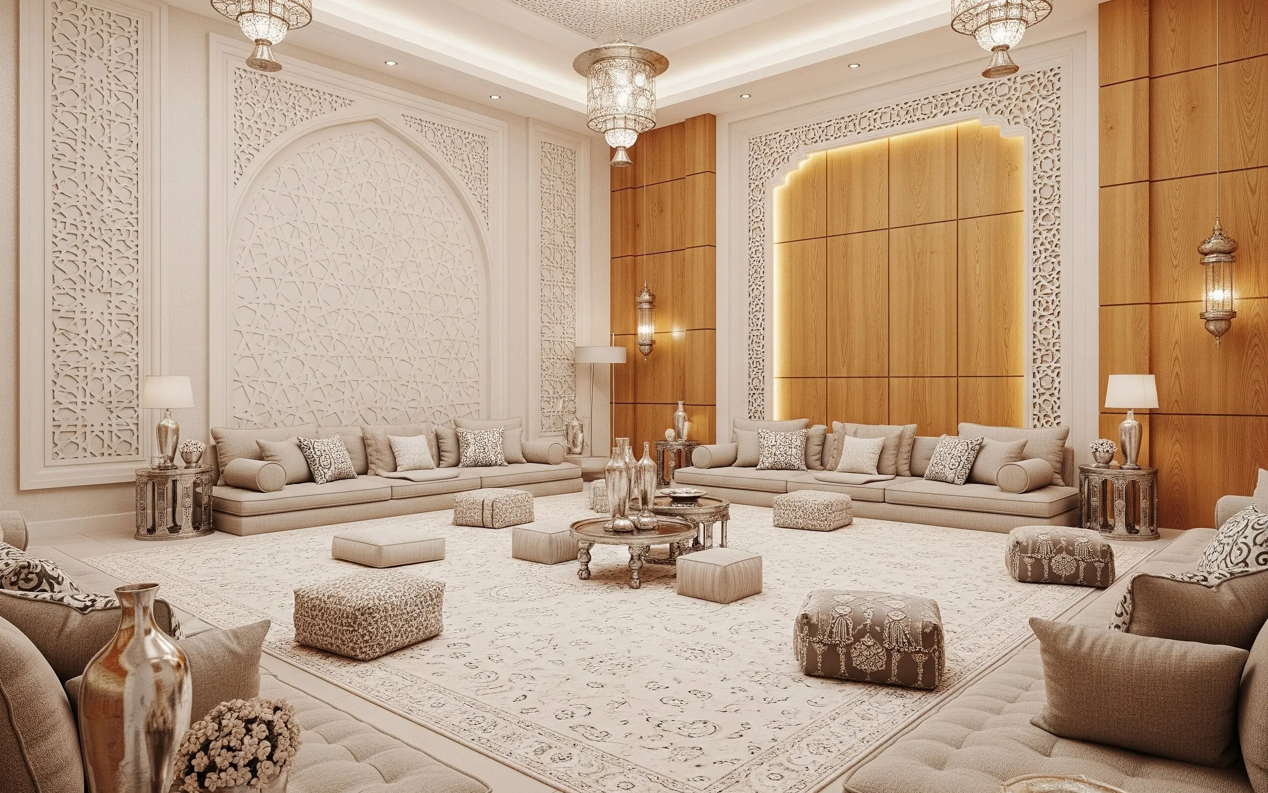 Modern arabic majlis living room