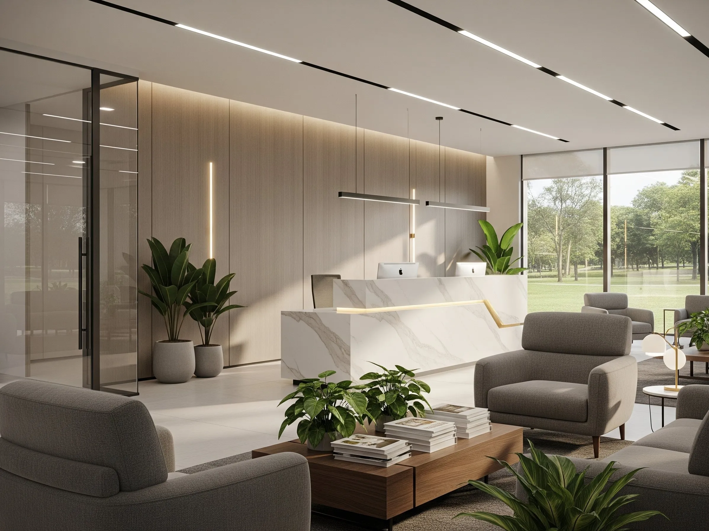 Reception and waiting area