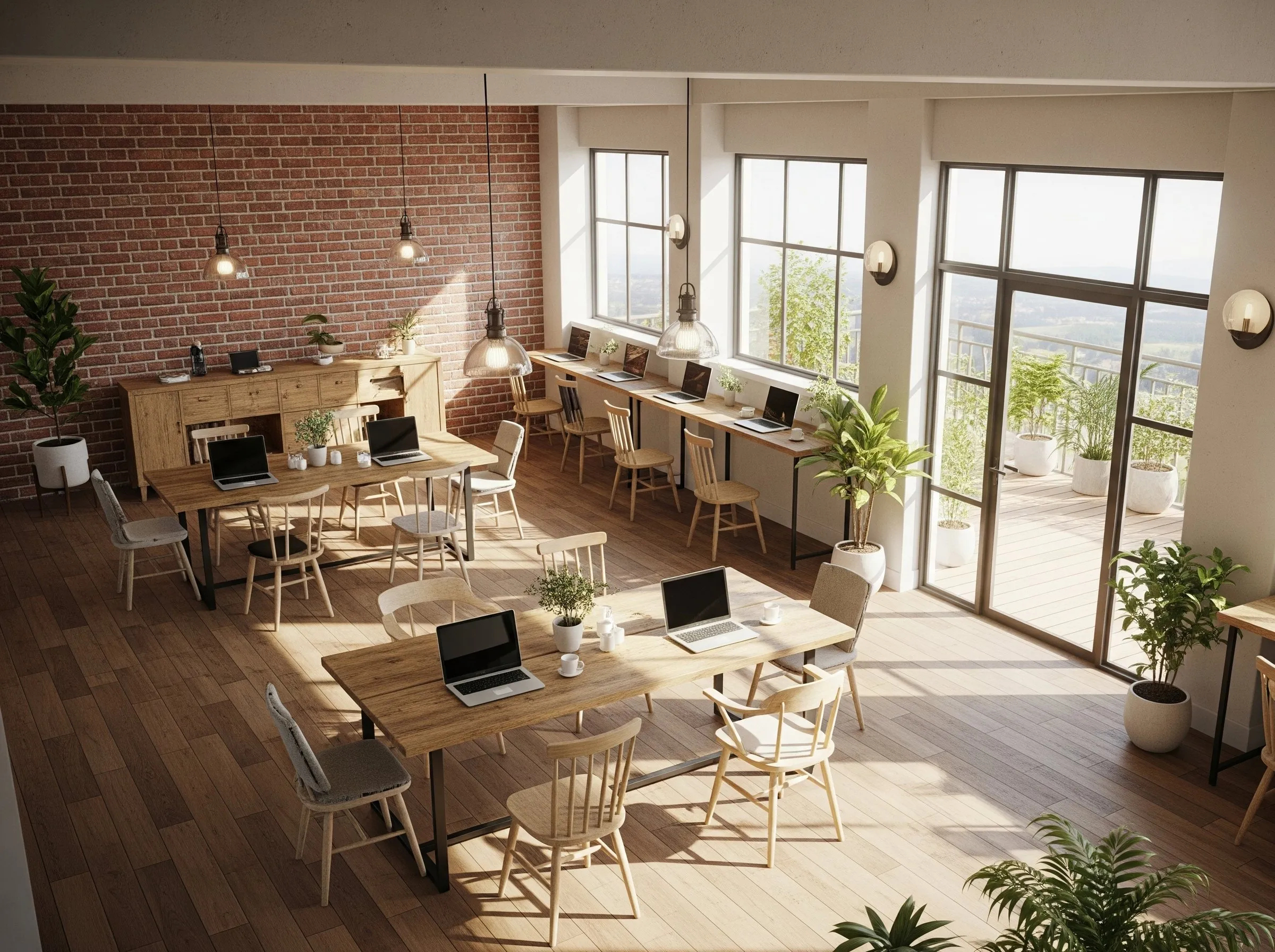 Cozy co working space