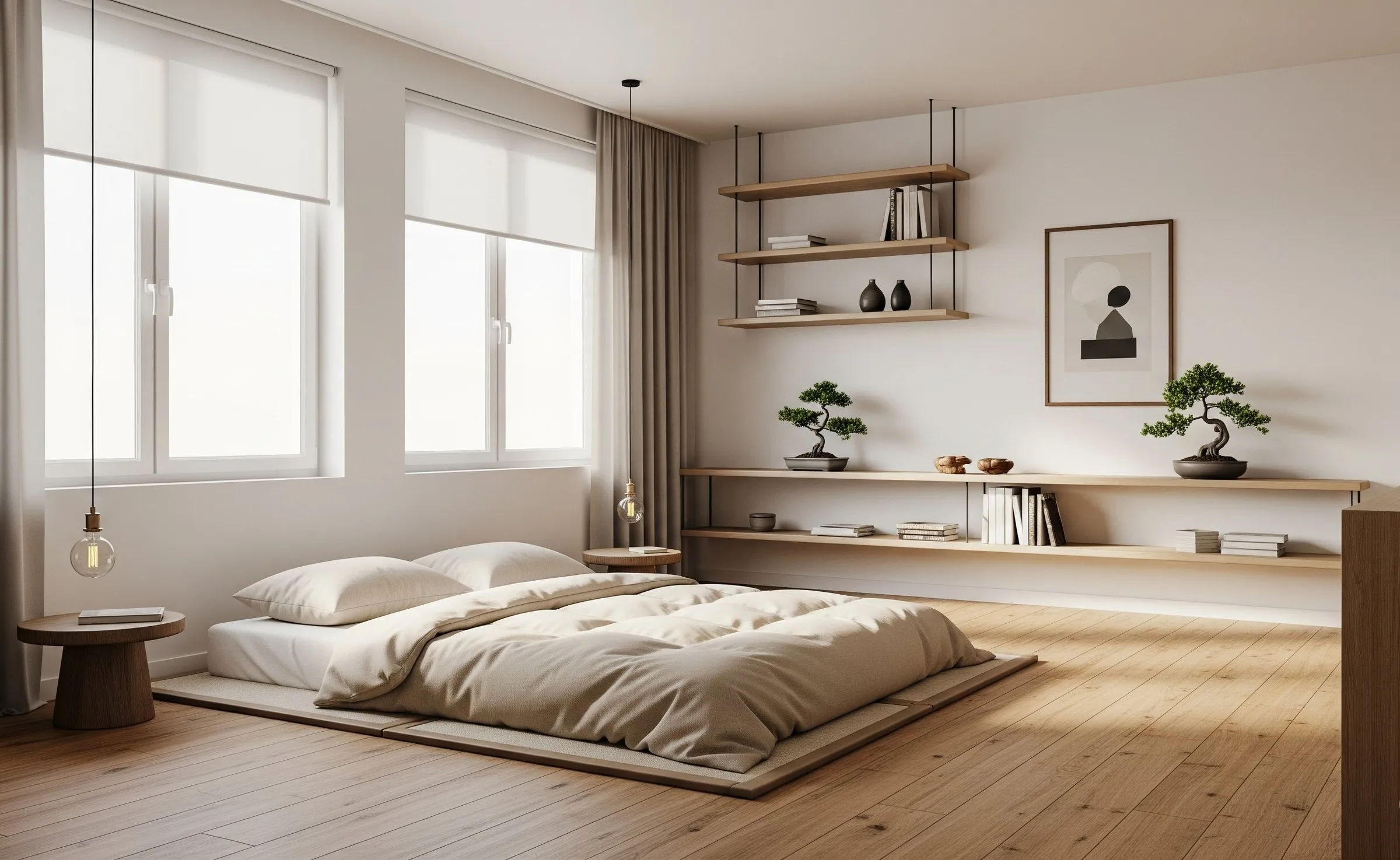 Japandi bedroom