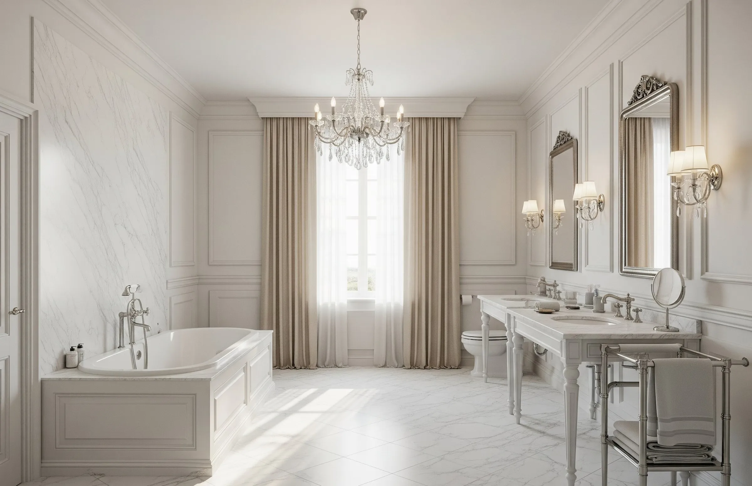 Classic luxury bathroom