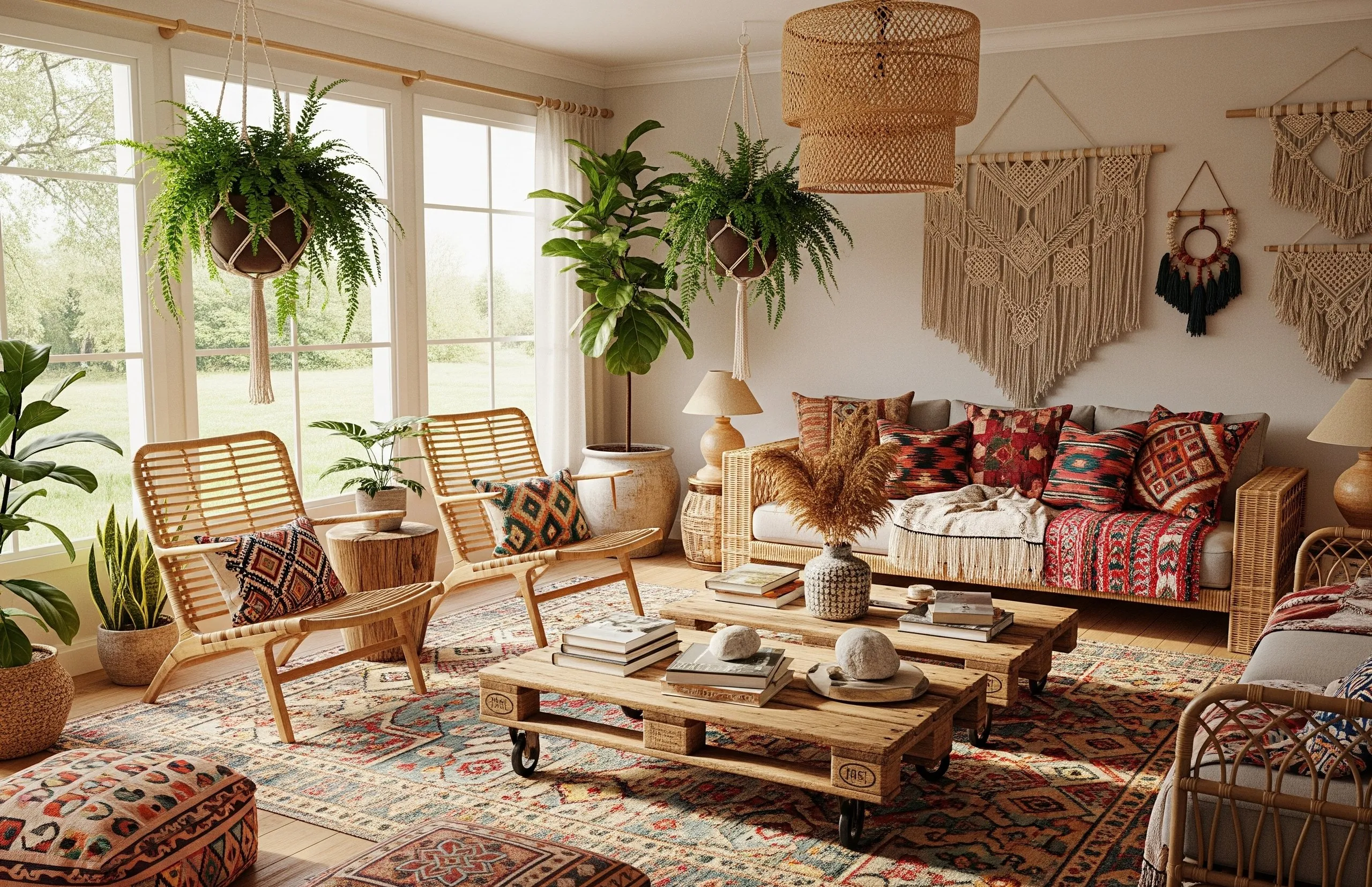 Bohemian living room